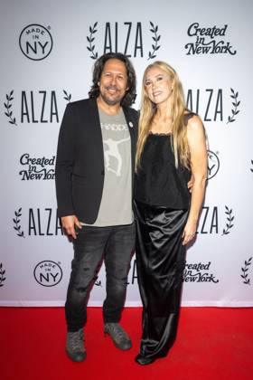 October 16, 2026, New York, New York, United States: (L-R) Salvador Paskowitz and Kristin Monroe Paskowitz attend Layover .at the Inaugural ALZA Festival at AMC 19th Street on October 16, 2026 in New York City. New York United States - ZUMAs197 20261016_aaa_s197_610 Copyright: xRonxAdarx
