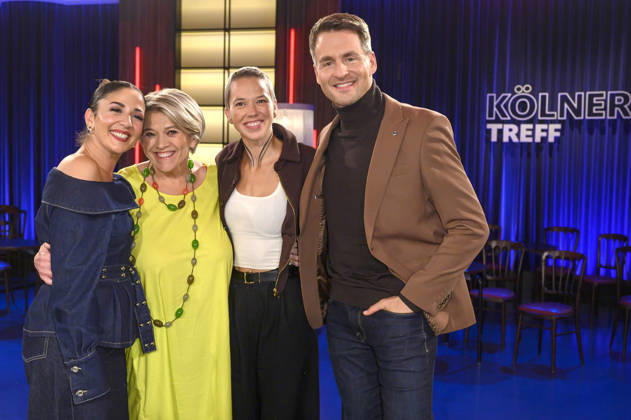 Tülin Sezgin, Lea Linster, Stefanie Heinzmann, and Alexander Klaws during the taping of the WDR talk show Kölner Treff at WDR Studio BS 3 in Cologne, October 16, 2026 Foto:xW.xRanderathx xFuturexImagex koelner_treff1610_6035
