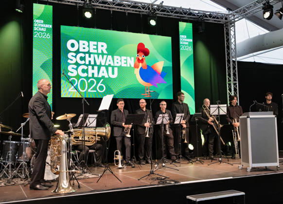 Ravensburg Citizens Reception at the Oberschwabenschau with Manuel Hagel (CDU), Deputy Minister-President and Mayor Daniel Rapp, along with the Ravensburg Music School Copyright: xEibner-Pressefotox EP_EER