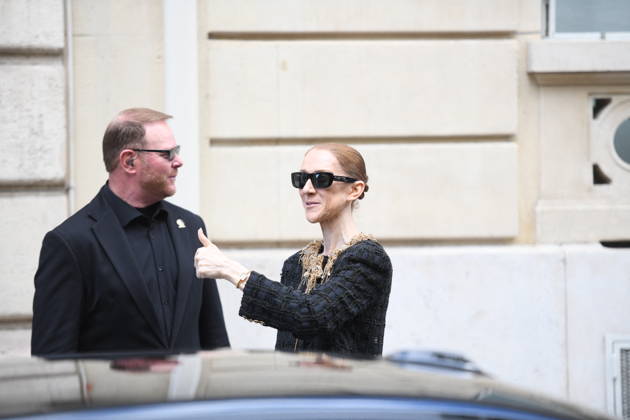 Celine Dion Leaves Her Hotel For Her Last Concert in Paris - France Celine Dion spend time with fans before her last concert in Paris, at hotel Royal Monceau in Paris, France on October 17, 2026. Photo by Florian Poitout ABACAPRESS.COM Paris France  Copyright: xPoitoutxFlorian ABACAx
