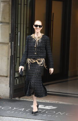 Celine Dion Leaves Her Hotel For Her Last Concert in Paris - France Celine Dion spend time with fans before her last concert in Paris, at hotel Royal Monceau in Paris, France on October 17, 2026. Photo by Florian Poitout ABACAPRESS.COM Paris France  Copyright: xPoitoutxFlorian ABACAx