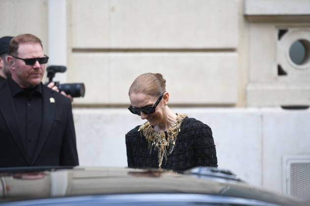 Celine Dion Leaves Her Hotel For Her Last Concert in Paris - France Celine Dion spend time with fans before her last concert in Paris, at hotel Royal Monceau in Paris, France on October 17, 2026. Photo by Florian Poitout ABACAPRESS.COM Paris France  Copyright: xPoitoutxFlorian ABACAx