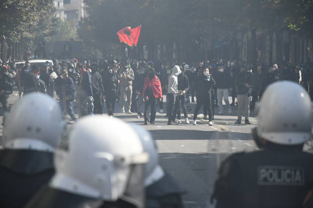 University students in Tirana continue widespread protests over educational conditions TIRANA, ALBANIA - OCTOBER 17: University students and young activists march through the streets of central Tirana, Albania, on October 17, 2026, as nationwide student-led demonstrations enter their fourth consecutive day. Demonstrators gathered near public academic institutions and the Ministry of Education to demand lower tuition fees, improved campus infrastructure, increased financial aid, and effective policy responses to rising living costs and youth unemployment. Olsi Shehu Anadolu Tirana Albania. Editorial use only. Please get in touch for any other usage.  Copyright: x2026xAnadoluxOlsixShehux