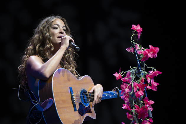 October 17, 2026, Madrid, Spain: Singer Sofía Ellar performs during a concert at the Plaza de Espana in Madrid. Madrid Spain - ZUMAs197 20261017_aaa_s197_137 Copyright: xAtilanoxGarciax
