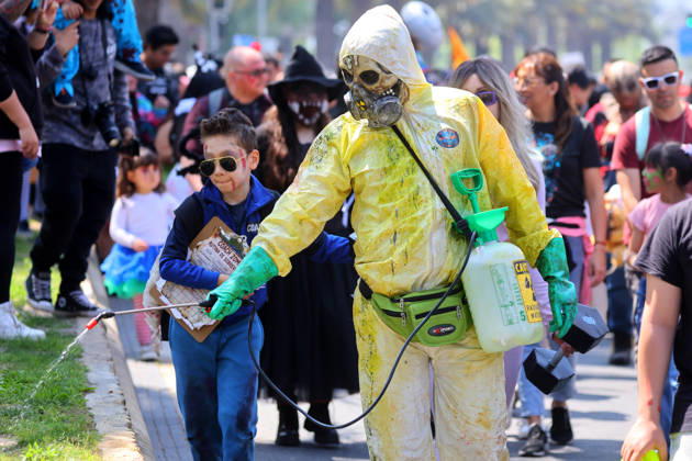 Santiago, October 17, 2026 The 2026 Zombiewalk takes place in downtown Santiago. Jonnathan Oyarzun Aton Chile, Santiago, Chile Aton 1200390  Copyright: JONNATHANxOYARZUN ATONxCHILE