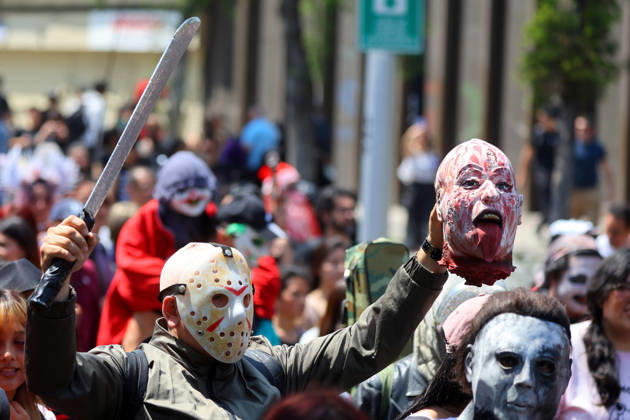 Santiago, October 17, 2026 The 2026 Zombiewalk takes place in downtown Santiago. Jonnathan Oyarzun Aton Chile, Santiago, Chile Aton 1200391  Copyright: JONNATHANxOYARZUN ATONxCHILE