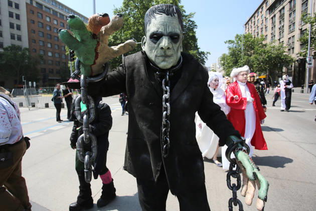 Santiago, October 17, 2026 The 2026 Zombiewalk takes place in downtown Santiago. Jonnathan Oyarzun Aton Chile, Santiago, Chile Aton 1200429  Copyright: JONNATHANxOYARZUN ATONxCHILE