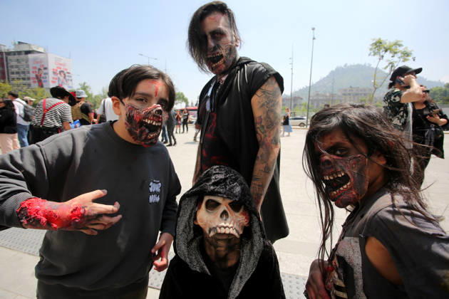 Santiago, October 17, 2026 The 2026 Zombiewalk takes place in downtown Santiago. Jonnathan Oyarzun Aton Chile, Santiago, Chile Aton 1200445  Copyright: JONNATHANxOYARZUN ATONxCHILE