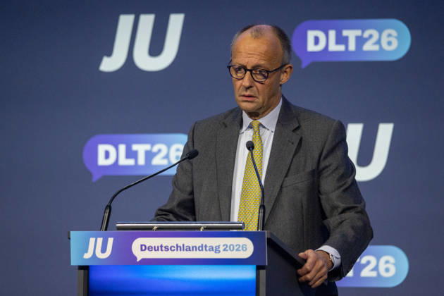 Young Union Germany Day in Bonn: Speech by the Federal Chancellor, October 17, 26. Federal Chancellor Friedrich MERZ (CDU), who is also CDU Chairman, delivers a speech at the Junge Union’s Germany Day in Bonn. He speaks and engages in discussion with the delegates. The three-day conference o Copyright: xMarcxJohnx