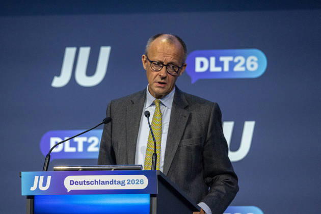 Young Union Germany Day in Bonn: Speech by the Federal Chancellor, October 17, 26. Federal Chancellor Friedrich MERZ (CDU), who is also CDU Chairman, delivers a speech at the Junge Union’s Germany Day in Bonn. He speaks and engages in discussion with the delegates. The three-day conference o Copyright: xMarcxJohnx