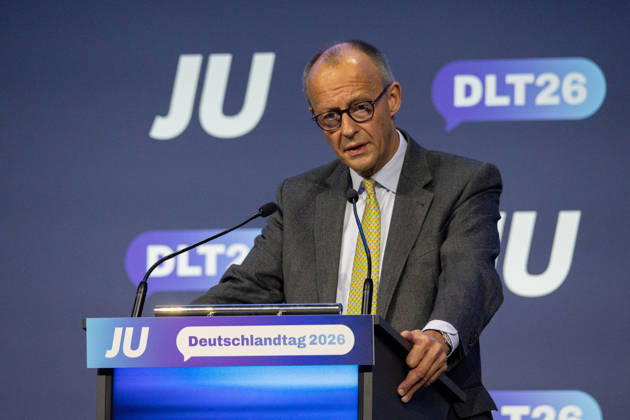 Young Union Germany Day in Bonn: Speech by the Federal Chancellor, October 17, 26. Federal Chancellor Friedrich MERZ (CDU), who is also CDU Chairman, delivers a speech at the Junge Union’s Germany Day in Bonn. He speaks and engages in discussion with the delegates. The three-day conference o Copyright: xMarcxJohnx