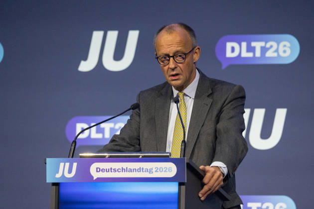 Young Union Germany Day in Bonn: Speech by the Federal Chancellor, October 17, 26. Federal Chancellor Friedrich MERZ (CDU), who is also CDU Chairman, delivers a speech at the Junge Union’s Germany Day in Bonn. He speaks and engages in discussion with the delegates. The three-day conference o Copyright: xMarcxJohnx
