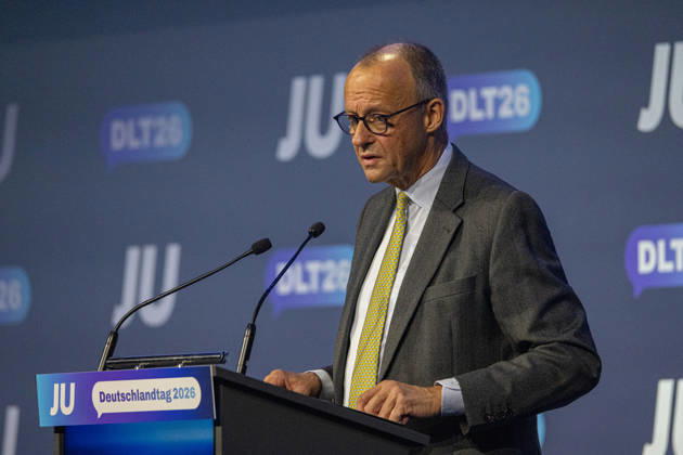 Young Union Germany Day in Bonn: Speech by the Federal Chancellor, October 17, 26. Federal Chancellor Friedrich MERZ (CDU), who is also CDU Chairman, delivers a speech at the Junge Union’s Germany Day in Bonn. He speaks and engages in discussion with the delegates. The three-day conference o Copyright: xMarcxJohnx