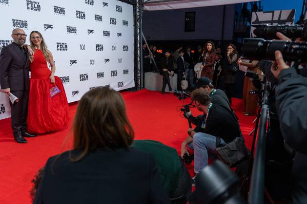The press pictured during the Gent International Film Festival on Saturday 17 October 2026. Tonight will feature a screening of Le Faux Soir, the new film of Belgian director Roskam.  NICOLASxMAETERLINCK 190136417