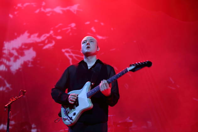 Finn Schwieters of the band Giant Rooks at a concert at the Max Schmeling Halle in Berlin, October 17, 2026 Giant Rooks Concert Berlin