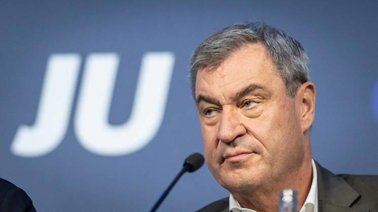 Markus Söder, Minister-President of Bavaria, as a guest at Germany Day 2026 78 Germany Day 2026 in Bonn Junge Union (JU), the youth organization of the CDU and CSU, Bonn, North Rhine-Westphalia, Germany World Conference Center Bonn