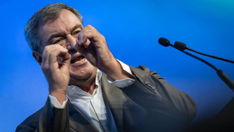 Markus Söder, Minister-President of Bavaria, as a guest at Germany Day 2026 78 Germany Day 2026 in Bonn Junge Union (JU), the youth organization of the CDU and CSU, Bonn, North Rhine-Westphalia, Germany World Conference Center Bonn