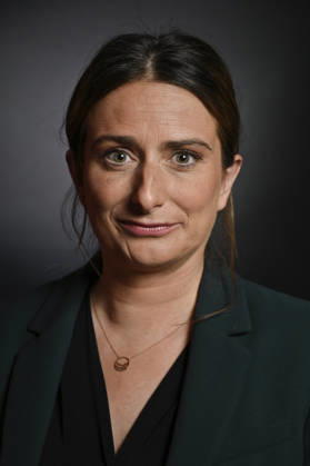 Marine Tondelier on Franc Jeu - Paris Leader of the Ecologists and French candidate for presidency Marine Tondelier poses for pictures for Franc Jeu on France 2 channel in Paris, France on October 18, 2026. Photo by Stephane Le Tellec ABACAPRESS.COM Paris France  Copyright: xLexTellecxStephane ABACAx