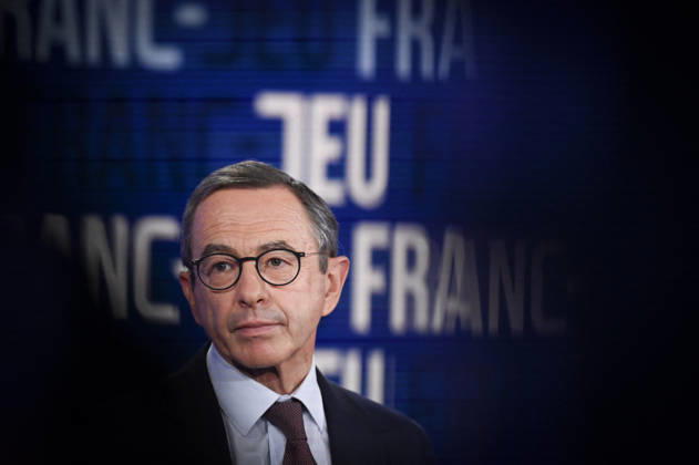 Bruno Retailleau on Franc Jeu - Paris Bruno Retailleau candidate for the 2027 presidential election poses for pictures for Franc Jeu on France 2 channel in Paris, France on October 18, 2026. Photo by Stephane Le Tellec ABACAPRESS.COM Paris France  Copyright: xLexTellecxStephane ABACAx