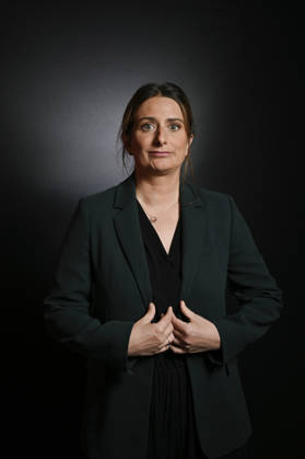Marine Tondelier on Franc Jeu - Paris Leader of the Ecologists and French candidate for presidency Marine Tondelier poses for pictures for Franc Jeu on France 2 channel in Paris, France on October 18, 2026. Photo by Stephane Le Tellec ABACAPRESS.COM Paris France  Copyright: xLexTellecxStephane ABACAx
