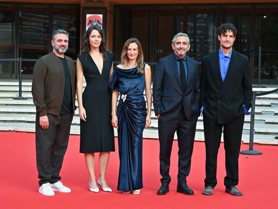 October 18, 2026, Roma, Italy: Louis Garrel, Camille Cottin, Eric Toledano, Olivier Nakache and Giorgia Sinicomi attend the Just Une Illusion red carpet cast film during the Roma Film Festival 2026 at Auditorium Parco della Musica Ennio Morricone. Roma Italy - ZUMAs197 20261018_aaa_s197_057 Copyright: xAntoninoxD™Espositox