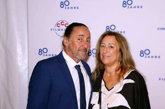Dieter Landuris with his wife Natascha Landuris at the 80th Anniversary CCC Filmkunst Gala at the CCC Film Studios in Berlin, October 17, 2026 Copyright: xAgenturxMatthiasxWehnertx xRenexduxVinagex