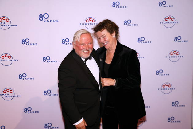 Axel Prahl and Margarita Broich at the 80th Anniversary CCC Filmkunst Gala at the CCC Film Studios in Berlin, October 17, 2026 Copyright: xAgenturxMatthiasxWehnertx xRenexduxVinagex