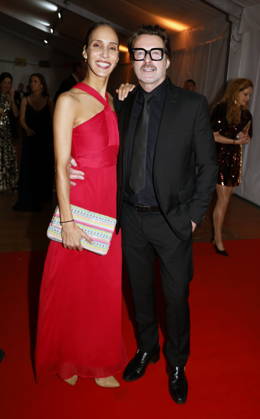 Bruno Eyron with his partner Friederike Dirscherl at the CCC Filmkunst 80th Anniversary Gala at the CCC Film Studios in Berlin, October 17, 2026 Copyright: xAgenturxMatthiasxWehnertx xRenexduxVinagex
