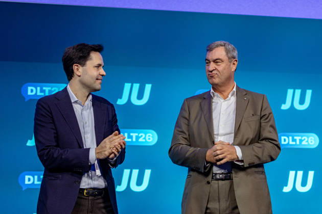 Young Union Germany Day in Bonn Speech by the Bavarian Minister-President October 18, 2026 Welcome address by Johannes WINKEL, Member of the Bundestag and Federal Chairman of the Y Copyright: xMarcxJohnx