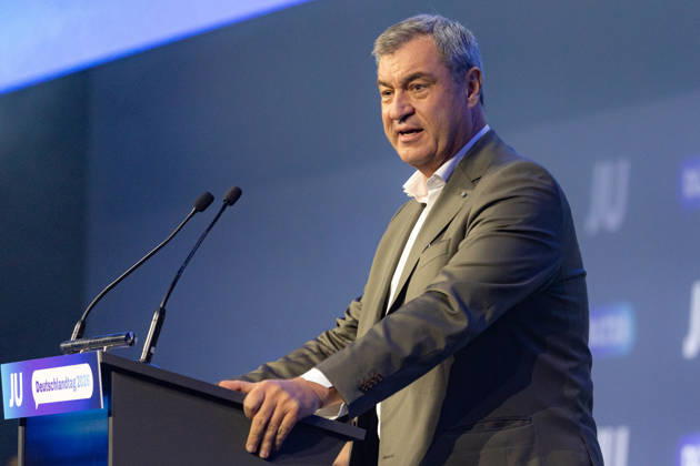 Young Union s Germany Day in Bonn: Speech by the Bavarian Minister-President, October 18, 2026. Bavarian Minister-President and CSU Chair Markus SÖDER (CSU) delivers a speech at the Young Union s Germany Day in Bonn. He speaks and engages in discussion with the d Copyright: xMarcxJohnx