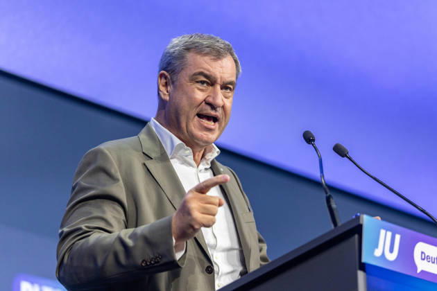 Young Union s Germany Day in Bonn: Speech by the Bavarian Minister-President, October 18, 2026. Bavarian Minister-President and CSU Chair Markus SÖDER (CSU) delivers a speech at the Young Union s Germany Day in Bonn. He speaks and engages in discussion with the d Copyright: xMarcxJohnx
