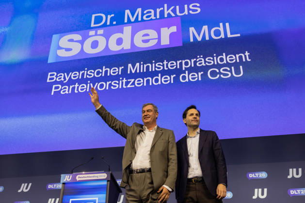 Young Union s Germany Day in Bonn: Speech by the Bavarian Minister-President, October 18, 2026. Markus SÖDER (CSU), Bavarian Minister-President and CSU Chair, delivers a speech at the Young Union s Germany Day in Bonn. He speaks and engages in discussion with the Copyright: xMarcxJohnx