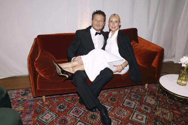 Roman Knizka and Franziska Hippe at the CCC Filmkunst 80th Anniversary Gala at the CCC Film Studios in Berlin, October 17, 2026 Foto:xAgenturxWehnertx xduxVinagex xFuturexImagex ccc_6103