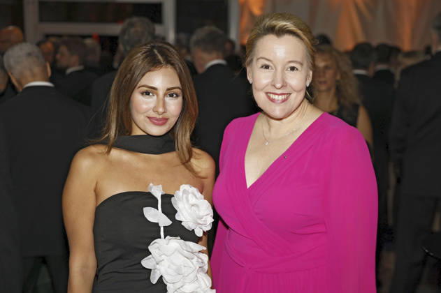 Melisa Gelen and Franziska Giffey at the 80th Anniversary CCC Filmkunst Gala at the CCC Film Studios in Berlin, October 17, 2026 Foto:xAgenturxWehnertx xduxVinagex xFuturexImagex ccc_6134