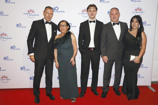 Michael Zechbauer and Jeanette Hoffmann with guests at the CCC Filmkunst 80th Anniversary Gala at the CCC Film Studios in Berlin, October 17, 2026 Foto:xAgenturxWehnertx xduxVinagex xFuturexImagex ccc_6106