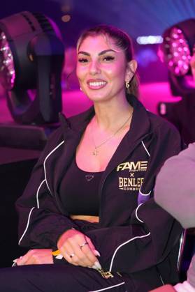 Fame Fighting 4 in Essen 2026: Yeliz Koc at the Fame Fighting 4 celebrity boxing event on October 17, 2026, at the Grugahalle in Essen, North Rhine-Westphalia