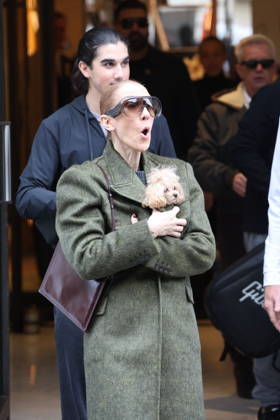 Céline Dion leaves the Royal Monceau hotel with her sons Nelson and Eddy and her dog the day after her final concert in Paris on October 19, 2026. Cyril Moreau, Bestimage. Céline Dion leaves the Royal Monceau hotel with her sons Nelson and Eddy and her dog, the day after her final concert in Paris on October 19, 2026, Paris, France Copyright: xCYRILxMOREAUx xBESTIMAGExCYRILxMOREAUx xBESTIMAGEx