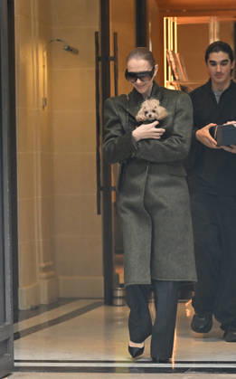 Céline Dion leaves the Royal Monceau hotel with her sons Nelson and Eddy and her dog after her concert series in Paris on October 19, 2026. Christian Liewig, Bestimage. Céline Dion leaves the Royal Monceau hotel with her sons Nelson and Eddy and her dog after her concert series in Paris on October 19, 2026 Paris, France Copyright: xChristianxLiewigx xBestimagexChristianxLiewigx xBestimagex