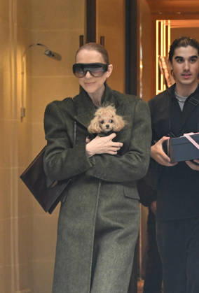 Céline Dion leaves the Royal Monceau hotel with her sons Nelson and Eddy and her dog after her concert series in Paris on October 19, 2026. Christian Liewig, Bestimage. Céline Dion leaves the Royal Monceau hotel with her sons Nelson and Eddy and her dog after her concert series in Paris on October 19, 2026 Paris, France Copyright: xChristianxLiewigx xBestimagexChristianxLiewigx xBestimagex