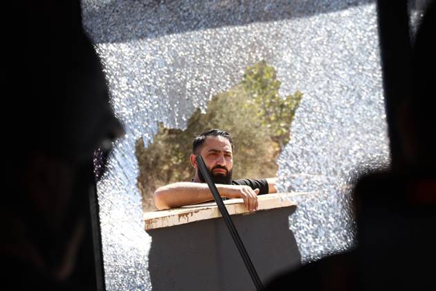 October 19, 2026, Ramallah, Palestine, State of: TURMUS AYYA, PALESTINE - OCTOBER 19, 2026: Israeli settlers attacked two houses in the town of Turmus Ayya, north of Ramallah in the occupied West Bank, smashing windows and trying to set one of the houses on fire. The settlers also set a vehicle ablaze during the attack. Ramallah Palestine, State of - ZUMAq101 20261019_zna_q101_014 Copyright: xSalmanxMohsenxAlkhatibx