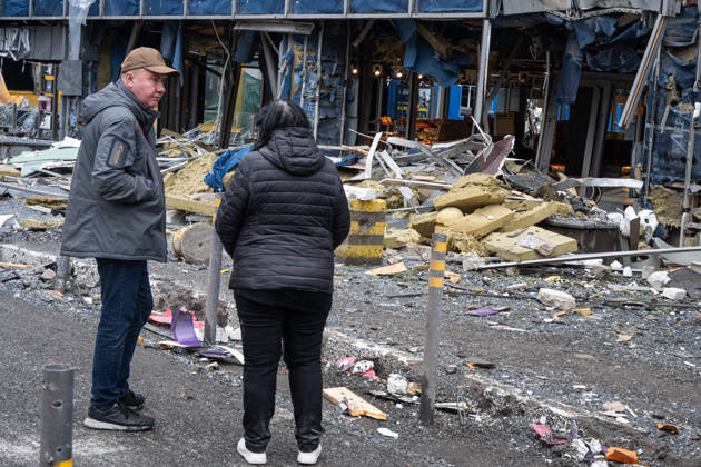 Aftermath of Russian attack on Kiev KYIV, UKRAINE - OCTOBER 19: Aftermath of the Russian attack on a shoping mall in Kyiv, Ukraine on October 19, 2026. Danylo Antoniuk Anadolu Kyiv Ukraine. Editorial use only. Please get in touch for any other usage.  Copyright: x2026xAnadoluxDanyloxAntoniukx