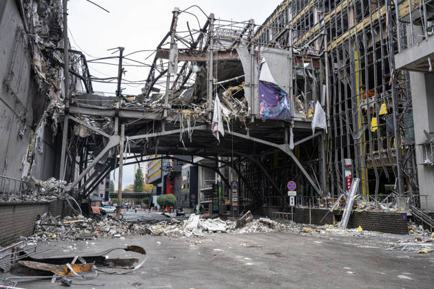 Aftermath of Russian attack on Kiev KYIV, UKRAINE - OCTOBER 19: Aftermath of the Russian attack on a shoping mall in Kyiv, Ukraine on October 19, 2026. Danylo Antoniuk Anadolu Kyiv Ukraine. Editorial use only. Please get in touch for any other usage.  Copyright: x2026xAnadoluxDanyloxAntoniukx