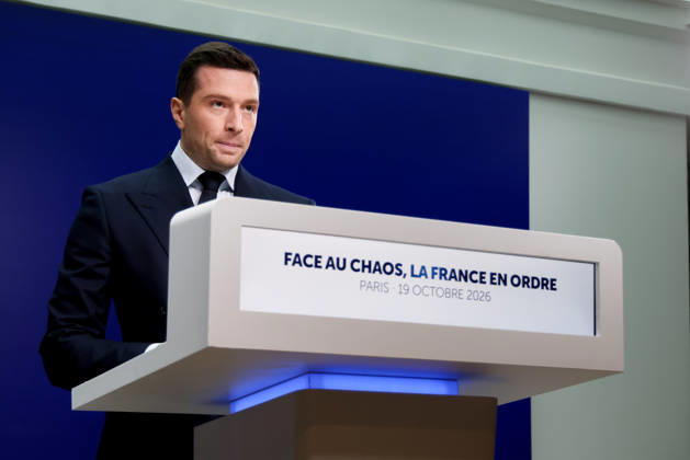 Press Conference: France in Order Amid Chaos by Jordan Bardella Following the Events of October 17 and 18, 2026 Press conference by Jordan Bardella following the demonstration on October 17, 460594 2026 10 19 France Bardella, Jordan  Copyright: xLionelxGuericolasx xStarfacex STAR_460594_001