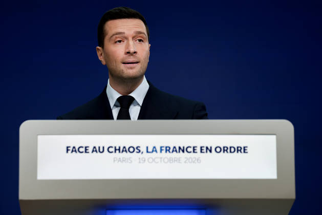 Press Conference: France in Order Amid Chaos by Jordan Bardella Following the Events of October 17 and 18, 2026 Press conference by Jordan Bardella following the demonstration on October 17, 460594, 2026, October 19, France, Bardella, Jordan  Copyright: xLionelxGuericolasx xStarfacex STAR_460594_015