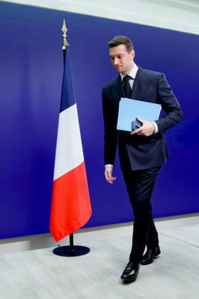 Press Conference: France in Order Amid Chaos by Jordan Bardella Following the Events of October 17 and 18, 2026 Press conference by Jordan Bardella following the demonstration on October 17, 460594 2026 10 19 France Bardella, Jordan  Copyright: xLionelxGuericolasx xStarfacex STAR_460594_029