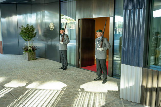 Federal President Frank-Walter Steinmeier, Accreditation of Ambassadors in Berlin, Official Residence at Spreebogen, Federal President Frank-Walter Steinmeier, Accreditation of Ambassadors, Bundeswehr Berlin, Berlin, GER