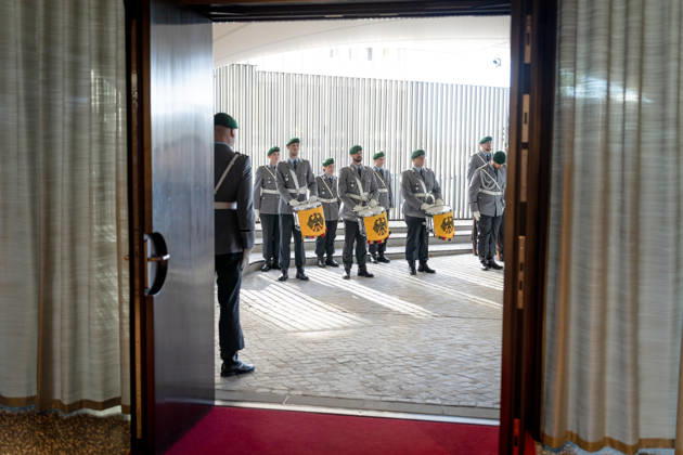 Federal President Frank-Walter Steinmeier, Accreditation of Ambassadors in Berlin, Official Residence at Spreebogen, Federal President Frank-Walter Steinmeier, Accreditation of Ambassadors, Bundeswehr Berlin, Berlin, GER