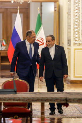 Russian Foreign Minister Sergey Lavrov meets Iranian counterpart Abbas Araghchi in Tehran TEHRAN, IRAN - OCTOBER 19: Russian Foreign Minister Sergey Lavrov and Iranian Foreign Minister Abbas Araghchi hold a joint press conference at the Ministry of Foreign Affairs building in Tehran, Iran, on October 19, 2026. Fatemeh Bahrami Anadolu Tehran Iran. Editorial use only. Please get in touch for any other usage.  Copyright: x2026xAnadoluxFatemehxBahramix