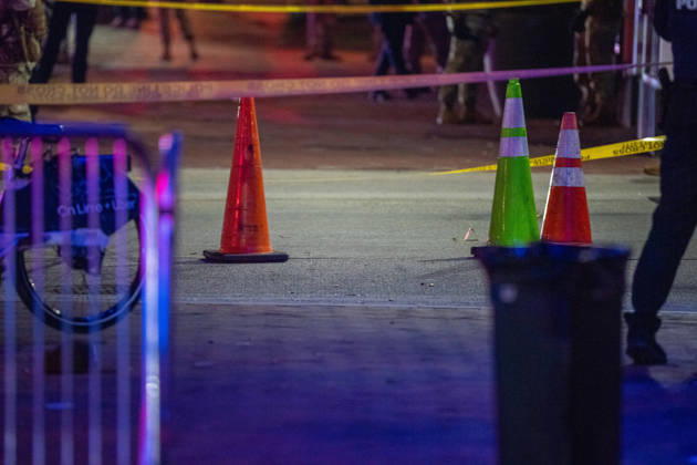 October 19, 2026, Washington, Dc, United States: A National Guard soldier was shot in the Eastern Market neighborhood of Washington, D.C. in the early hours of October 19, 2026. The guardsman tried to break up a fight but was shot by one of the participants, before the suspect was shot by other National Guard soldiers. Both the Guardsman and the suspect were taken to the hospital with non-life threatening injuries. Washington United States  - ZUMAl312 20261019_znp_l312_042 Copyright: xAndrewxLeydenx