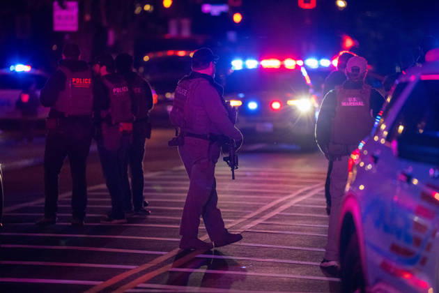 October 19, 2026, Washington, Dc, United States: A National Guard soldier was shot in the Eastern Market neighborhood of Washington, D.C. in the early hours of October 19, 2026. The guardsman tried to break up a fight but was shot by one of the participants, before the suspect was shot by other National Guard soldiers. Both the Guardsman and the suspect were taken to the hospital with non-life threatening injuries. Washington United States - ZUMAl312 20261019_znp_l312_040 Copyright: xAndrewxLeydenx